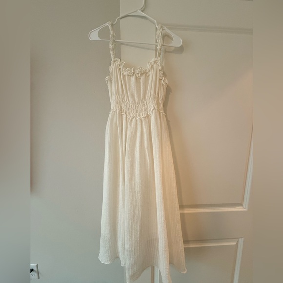 vestique Cream Smocked Strap Sundress - Picture 5 of 8